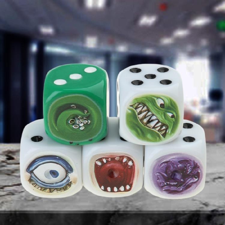 Role Playing Dices Funny Figure Face Dices Ugly Figure Dices, Funny Resin Dices