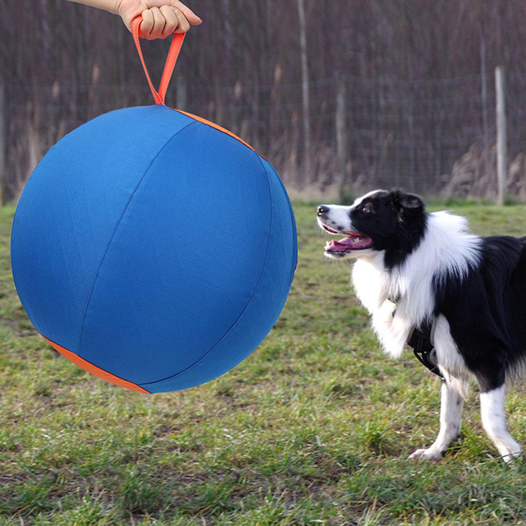 Dog Herding Ball for Outdoor Active Play and Exercise Large Ball with Handle Toy Ball for Shepherds Corgis Collies
