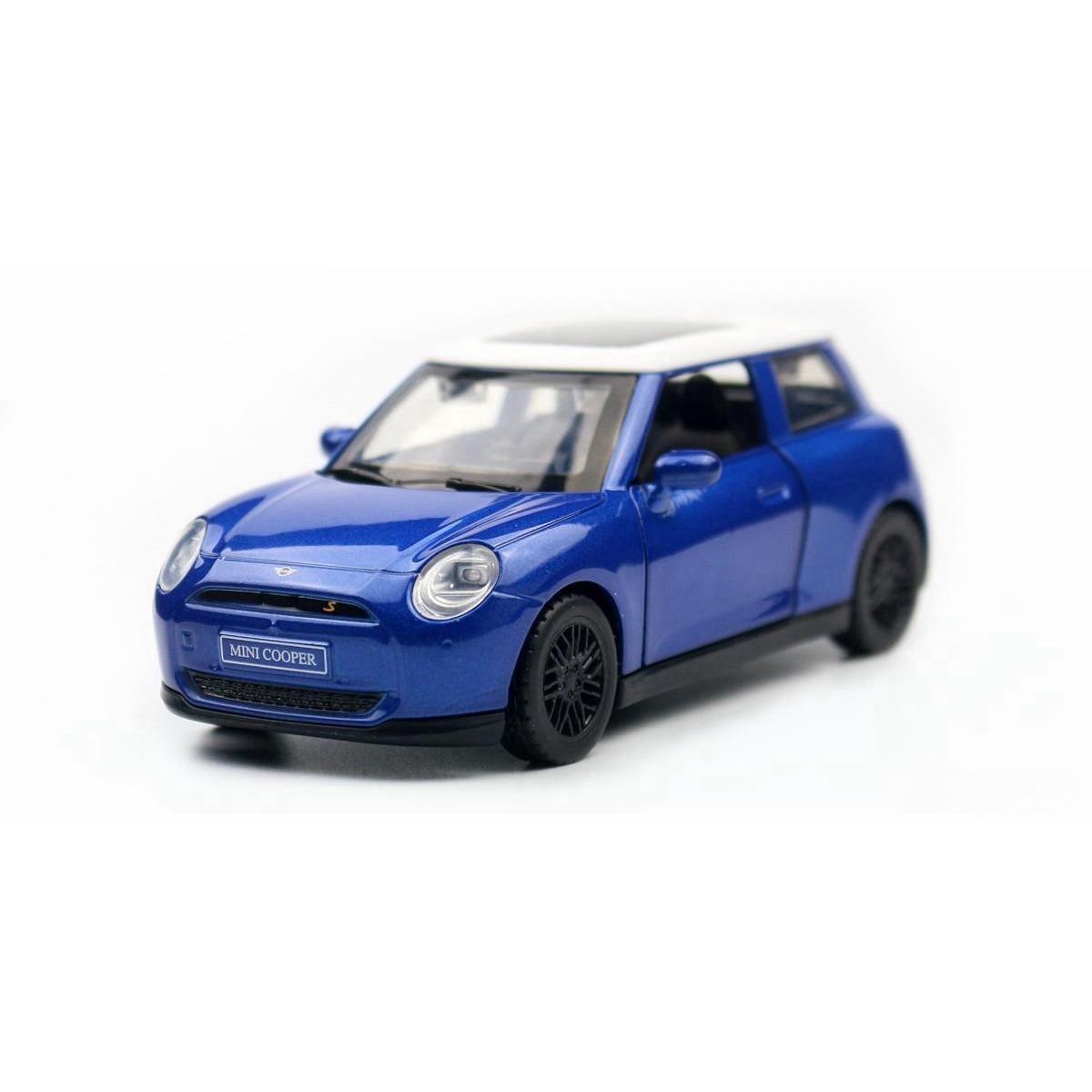 

1/34 BMW Mini Cooper Модель автомобиля из литого металла Классические транспортные средства Модель автомобиля Высокая имитация Миниатюрный масштаб Коллекция Детские подарки синий
