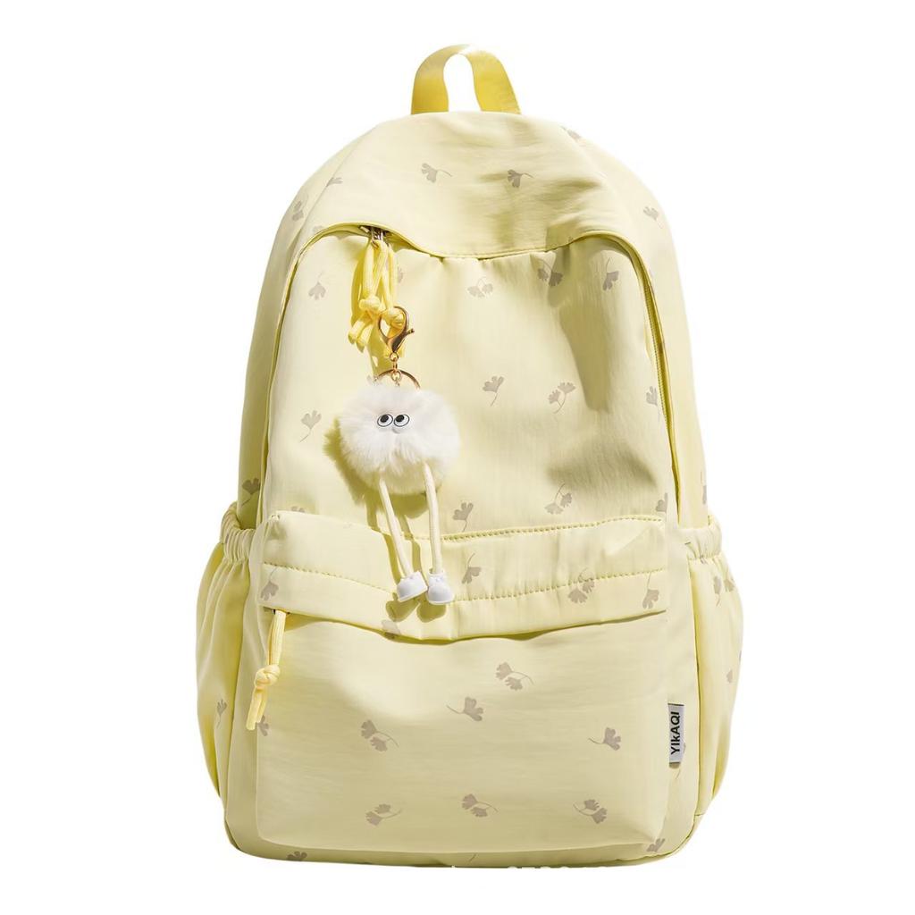 Schoolbag Japanese and Korean High-value Backpack Cute Dopamine Girl Backpack New Student Lightweight Simple College Style Schoolbag