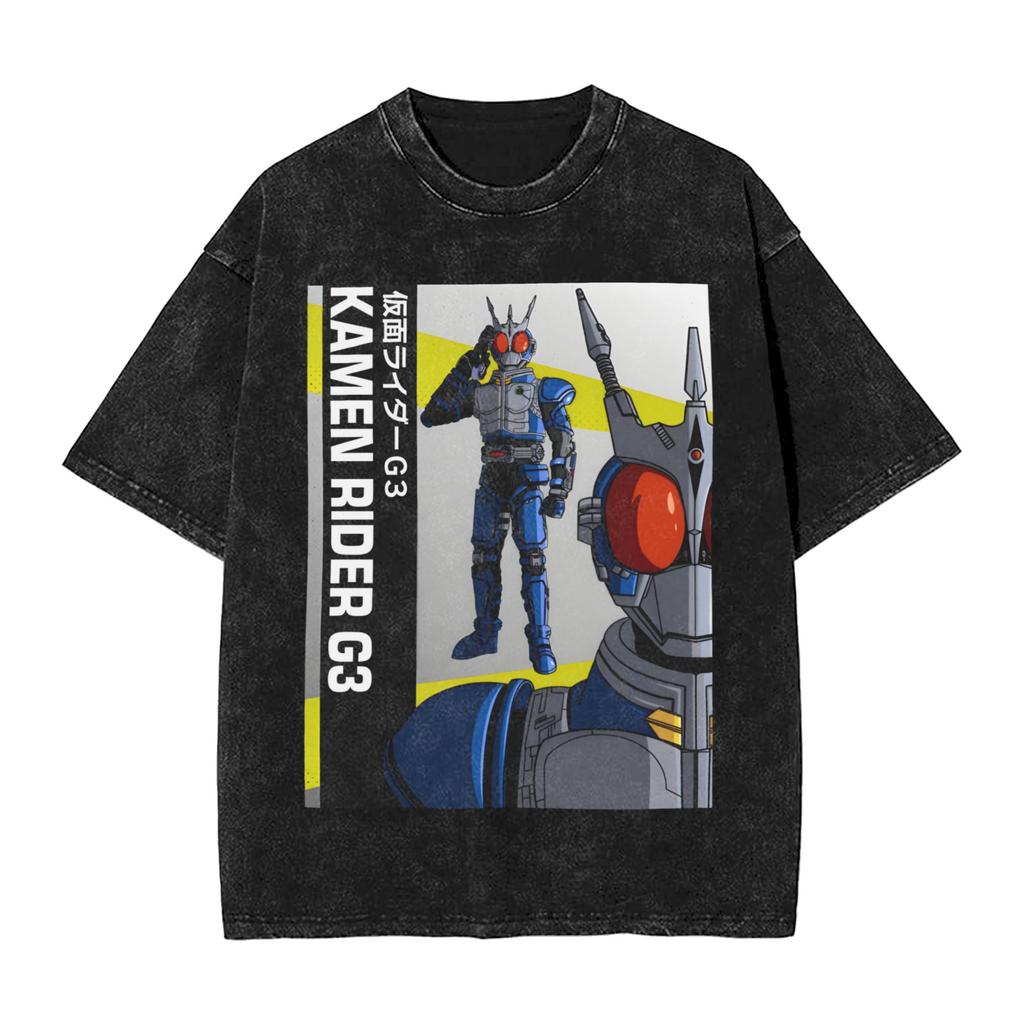 Kamen Rider Zornow Washed T Shirts Streetwear Hip Hop Fashion TShirts Tees Tops for Men Women 100 Cotton Harajuku Summer