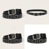 Punk Rock Belt For Men With Aluminum Alloy Buckle And Rivet Decor For Fashion Jeans
