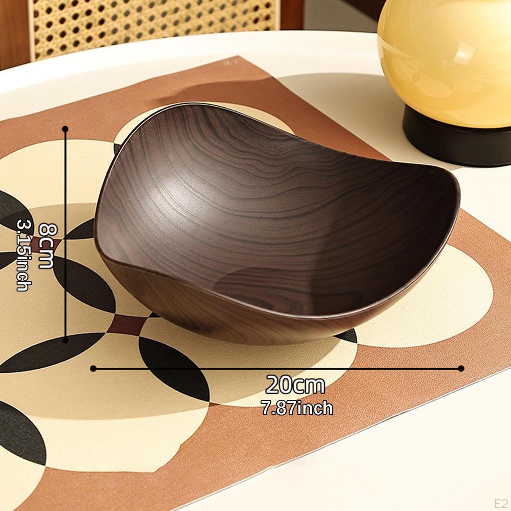 Dried Fruit Bowl Made of Imitation Wood, Tray for Sweets And Snacks, Multi-purpose, Decorative