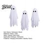 Outdoor Hanging Ghosts 3Pcs Halloween Ghost Decorations Spooky Flying with Party Favors Lanyard for Haunted House Outdoor Porch Yard Decor Props