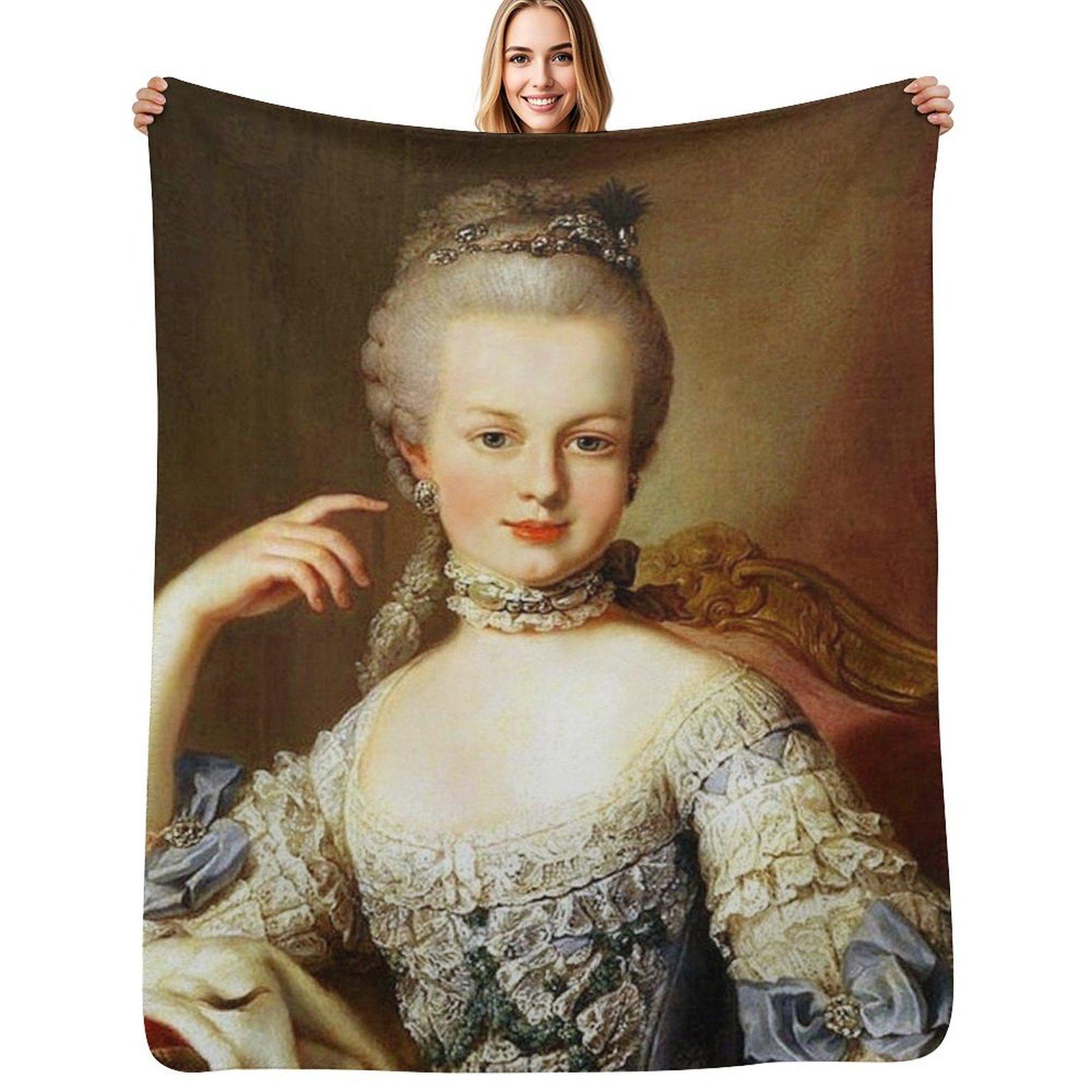 

Marie Antoinette 1767 Throw Blanket Soft Bedroom Blanket for Night Sleeping 102x76cm(40x30in)