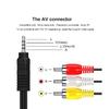 Av Cable, 3.5mm To RCA AV Cable - 5ft Long, Compatible With TV, Handycam, Smartphones, MP3, Tablets, Speakers, Home Theater