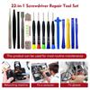 Universal Mobile Phone Repair Tool Kit 22 Piece Precision Screwdrivers Pry Tools Ideal for DIY Phone Modification Work