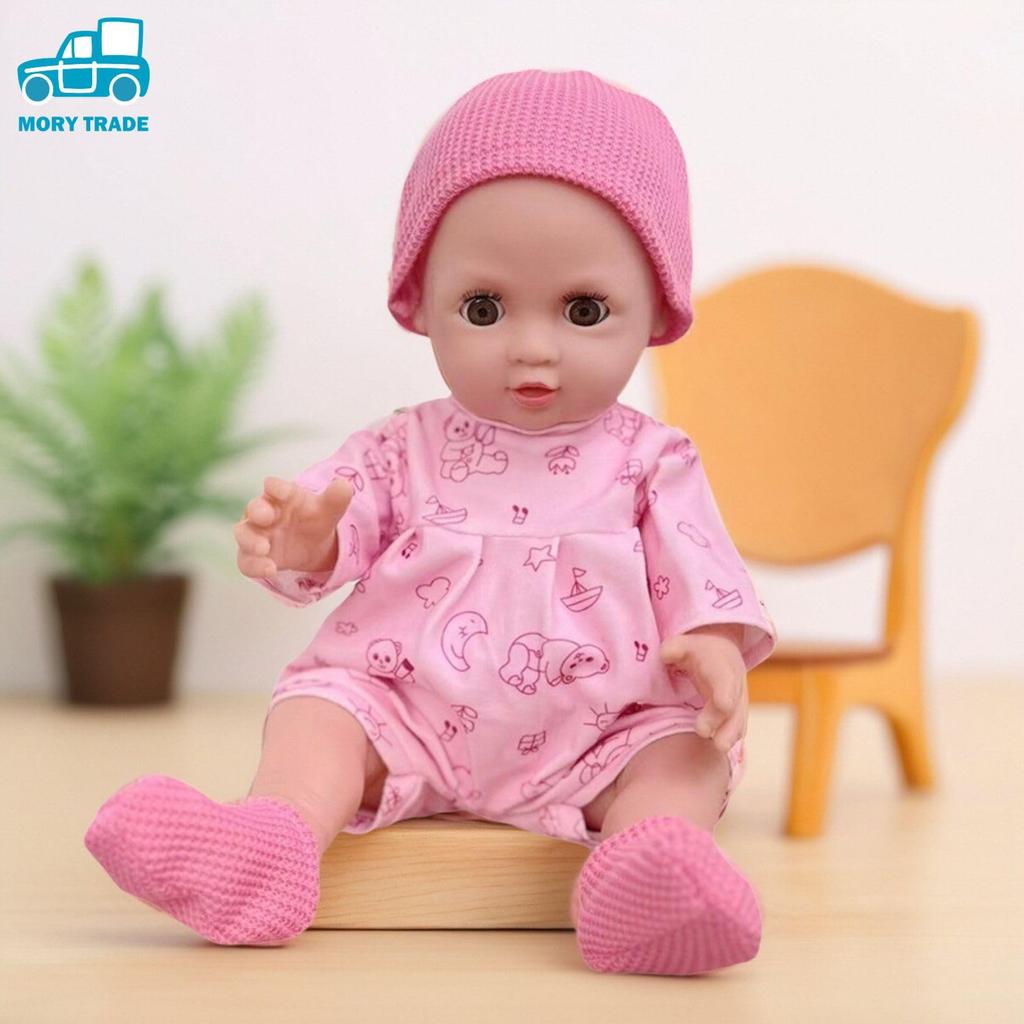 Morytrade Reborn Baby Massage and Bathing Practice 40cm Doll, Doll, Cute, (Girl (Pink Pajamas))