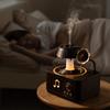 Retro Disc Bluetooth Aroma Diffusor: Drehendes Wassertropfen-Design, Hohe Nebelausgabe, Holzmaser-Oberfläche, Haushalts-Schreibtisch-Luftbefeuchter