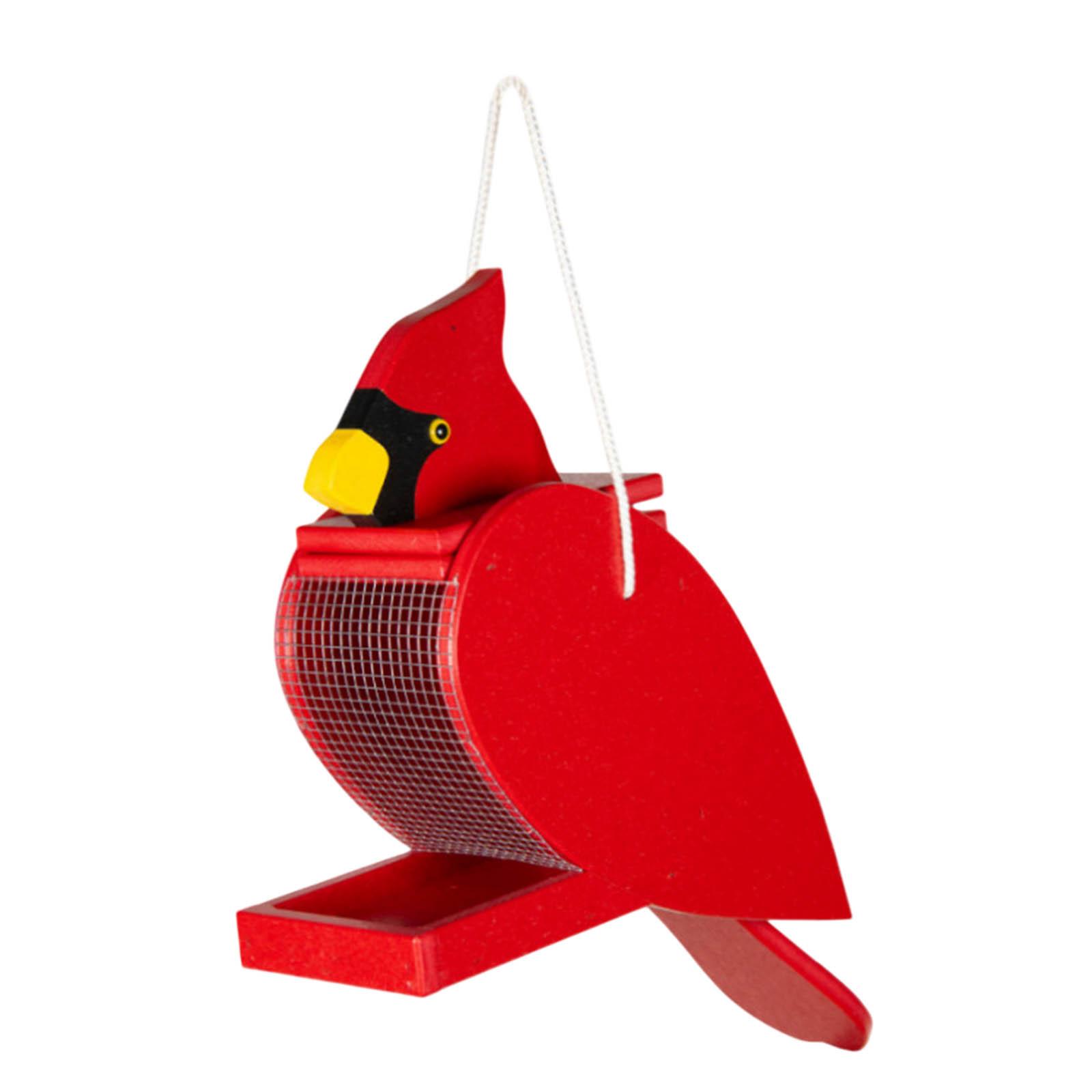 Wooden Bird Feeder Outdoor Garden Courtyard Bird Feeder Pendant Decoration