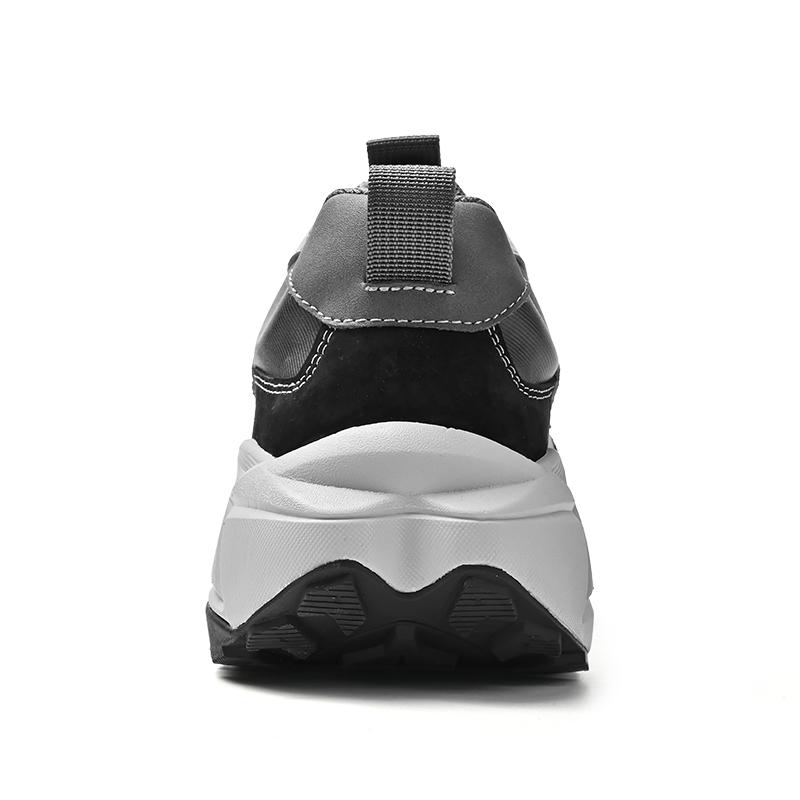 Sportschuhe Herren Lederschuhe Herren Sneaker Elevator Lift Klobig Höhenerhöhung 5CM Freizeit Outdoor