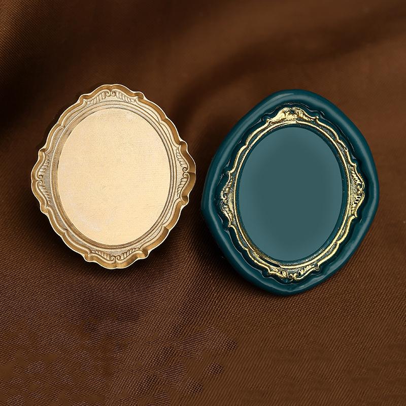 Matte Photo Frame Stamp Sealing Wax Stamp Head Fire Paint Lacquer Copper Seal Wax Stamp Heads Envelope Wedding Party Invitation