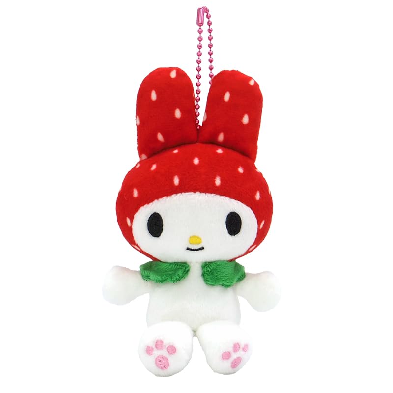 Nakajima Corporation My Melody Kuromi Mascot Collection My Melody Strawberry H13 x x D6cm 207920-25 W7.5