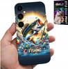Etui Do Samsung Galaxy A04S - Wzory Dla Wędkarza, Ryby, Dorsz, Łosoś