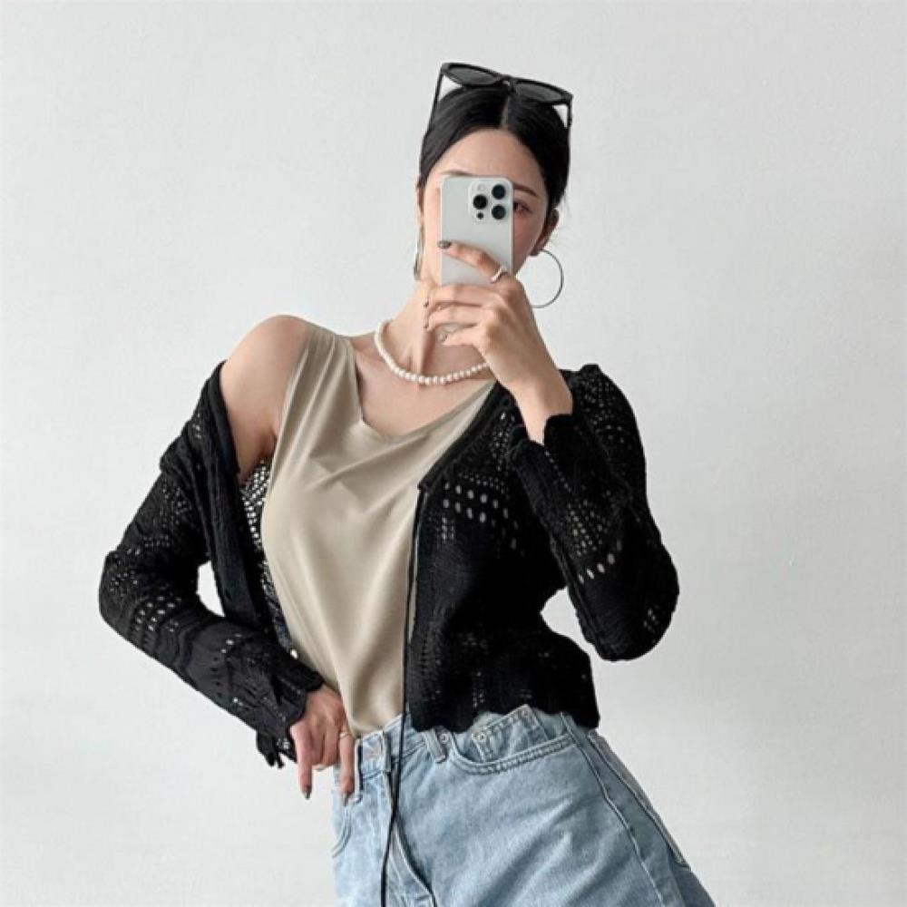 New Arrivals Open Run Women Rayon Sleeveless Loose Blouse