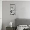 Framed Coffee Cup Metal Wall Art Vintage Iron Wire Cup Bar Decor Cafe Themed Wall Hanging Sign for Restaurant Kitchen Shop Home Office