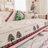 Christmas Chenille Soft Sofa Cover Anti-Displacement All-Season Seat Cushion Cover Winter Universal Sofa Seat Covers Decor Home