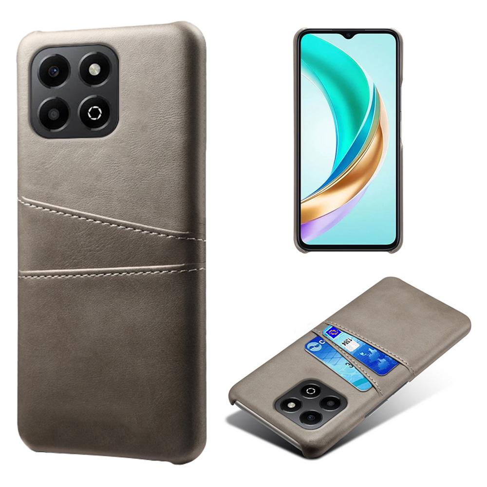 For Honor X6b 4G Case Dual Card Slots PU Leather+Hard PC Phone Cover