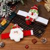 Reusable Curtain Tiebacks Christmas Santa Claus Tieback, 3D Plush Snowman Window Holders Drapery Holdbacks Ties Backs, Decorative Drape for