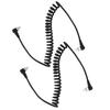 2Pcs Camera Flash Synch PC Cord Male to Male Speedlite Spring Cable Universal Type for Studio Video