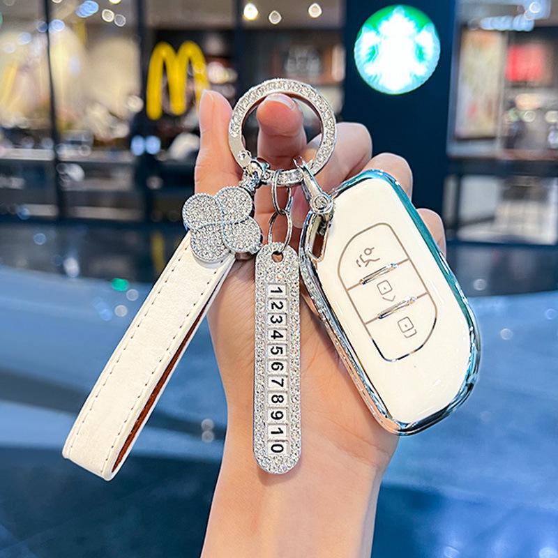 Special Dongfeng Fengxing T5 EVO Key Cover with Simple Pendant Buckle for Fengxing Yacht T5 Automatic Yuanmeng Edition Women's Car
