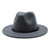 Seasonal Big Eaves Hat Flat Edge Top Hat Men'S And Women'S Woolen Jazz Hat Lmn172