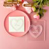 2023 Valentine's Day Heart Fondant Printing Stamp Cartoon Lips Love Letter XOXO Cookie Cutter Embosser Cake Mold DIY Baking Mold