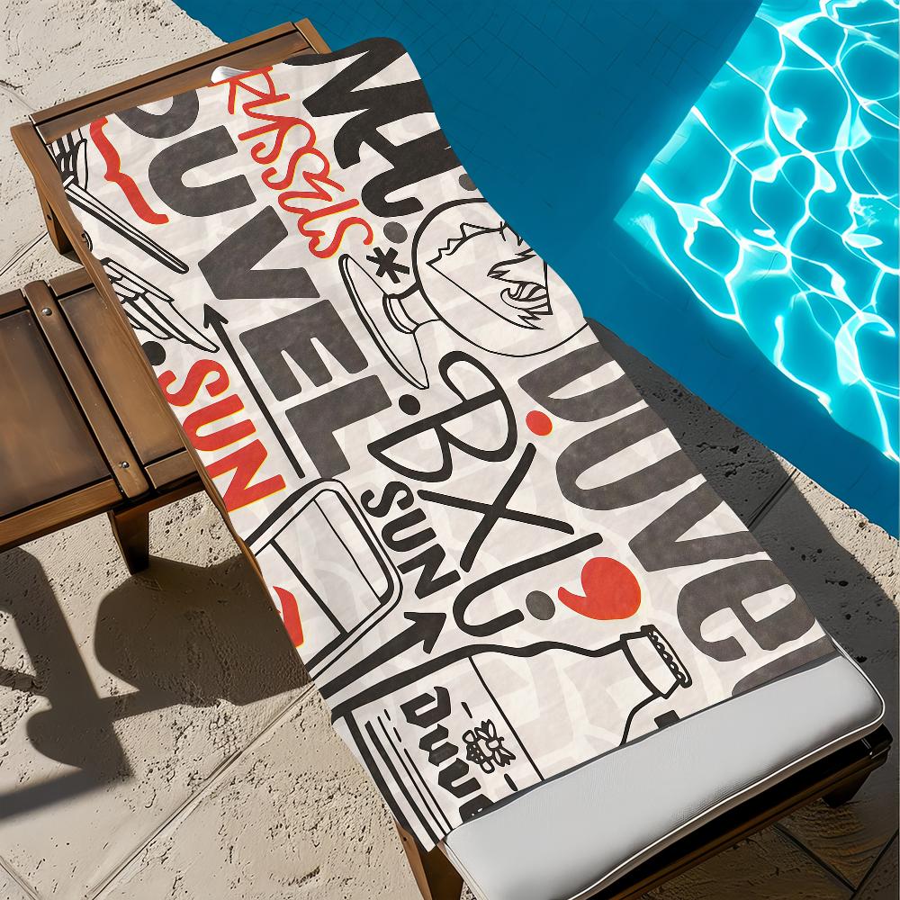 Coole Kunst Bier Mode D-Duvels Handtuch weich Strandtücher Reise schwimmen Pool Badehandtuch Fitnessstudio Spa Heimdekor Geschenk Urlaub