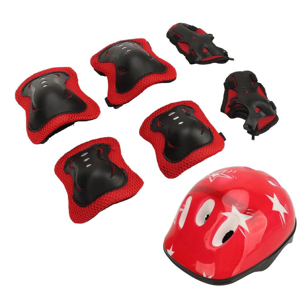 Kinder Fahrrad Helm Set Sport Schutz Getriebe Einstellbare Knie Pads Ellenbogen Pads Handgelenk