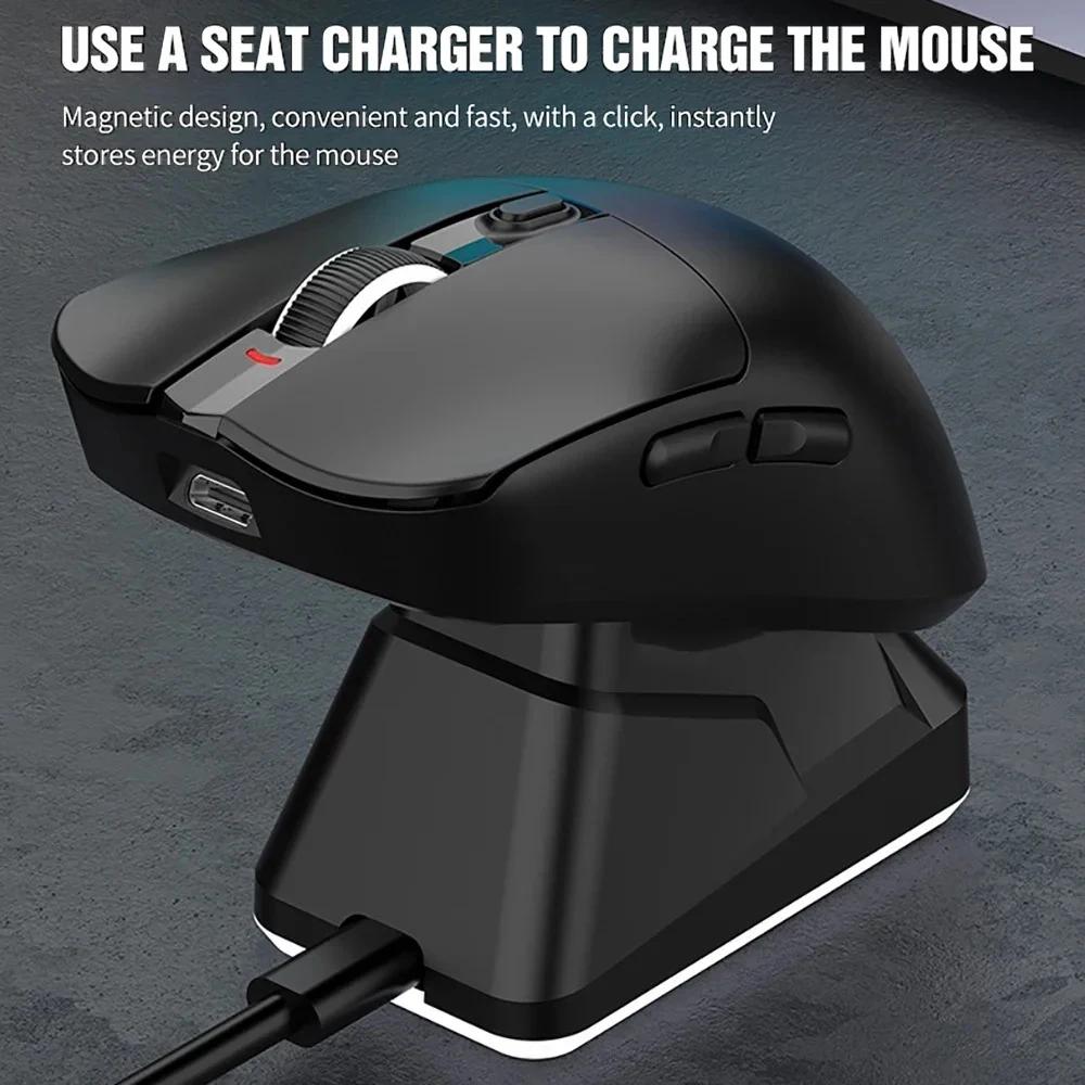 Tri-modes Bluetooth Wireless Mouse 1000Hz 12000KPI Game E-sports Mouse PAW311 Lightweight Magnetic Charging for PC Laptop Desktop