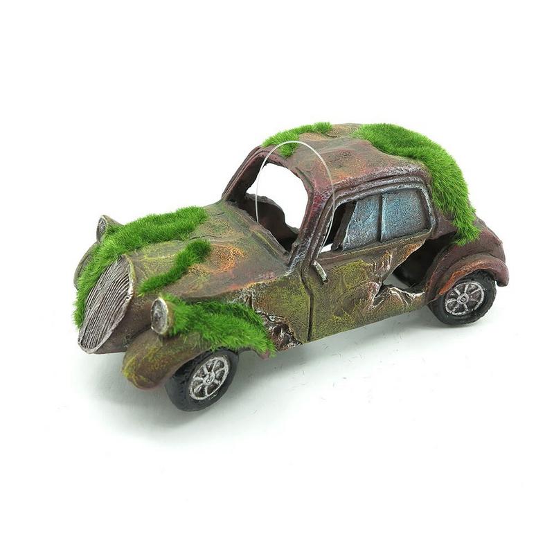 

Vintage Old Car Aquarium Decoration Fish Tank Ornament Imitation Resin Pet Fish Tank Decor Supplies