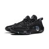Li Ning WOW12 Cushioning Slip Resistant Abrasion Resistant Breathable Rebound Grip Low Top Basketball Shoes Men's Black ABAV085-15