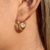 Unique Drop Earrings with Sparkling Zircon Stones Stainless Steel Texture Comfortable and Stylish Jewelry for Any Outfit