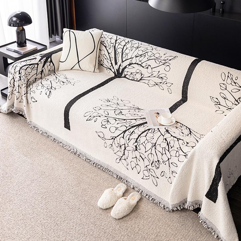 Nordic High-Grade Plush Sofa Towel Cover Towel Thick Full-Body Universal Dustproof Sofa Cover Non-Slip Sofa Seat Cushion