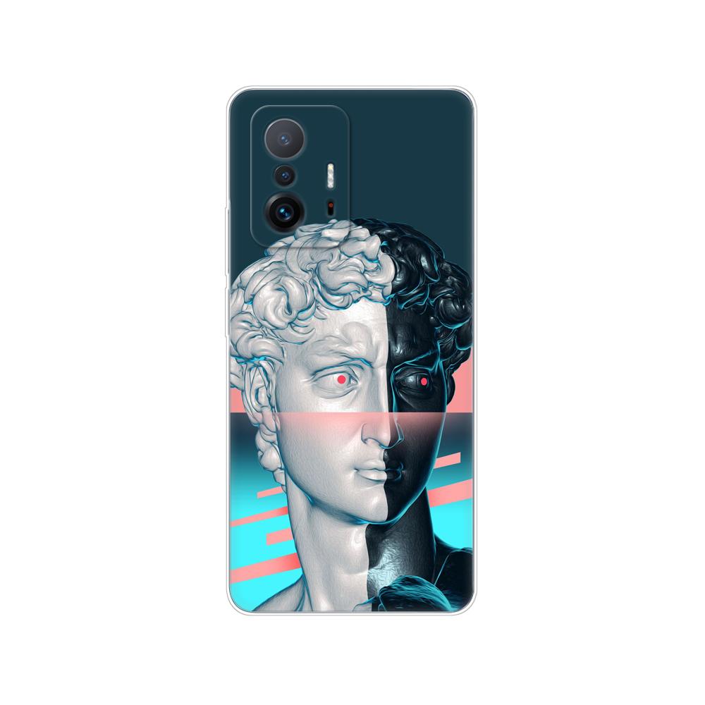 Pro Xiaomi 11T Pouzdro Pro Xiaomi 11T Pro Měkké Pouzdro Silikonový Kryt Zadní Strany Telefonu Pro Xiaomi11T mi 11 T 11TPro coque 6,67 palce nárazník TPU