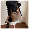 Holiday Style Woven Bag Women's New Knitted Hollow Shoulder Bag Fashionable Large-capacity Messenger Bag Beach Bag