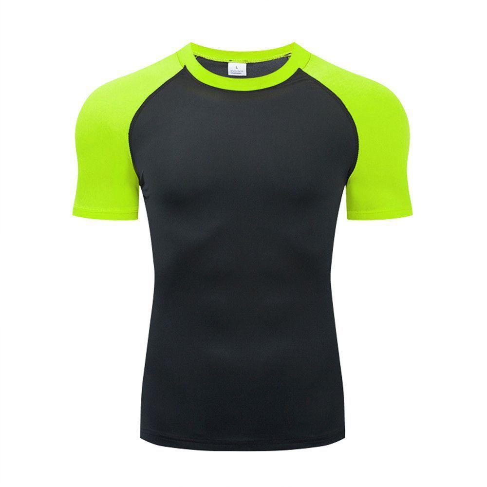 Quick-Dry Camouflage High-Elasticity Athletic Short-Sleeve T-Shirt Extra Large