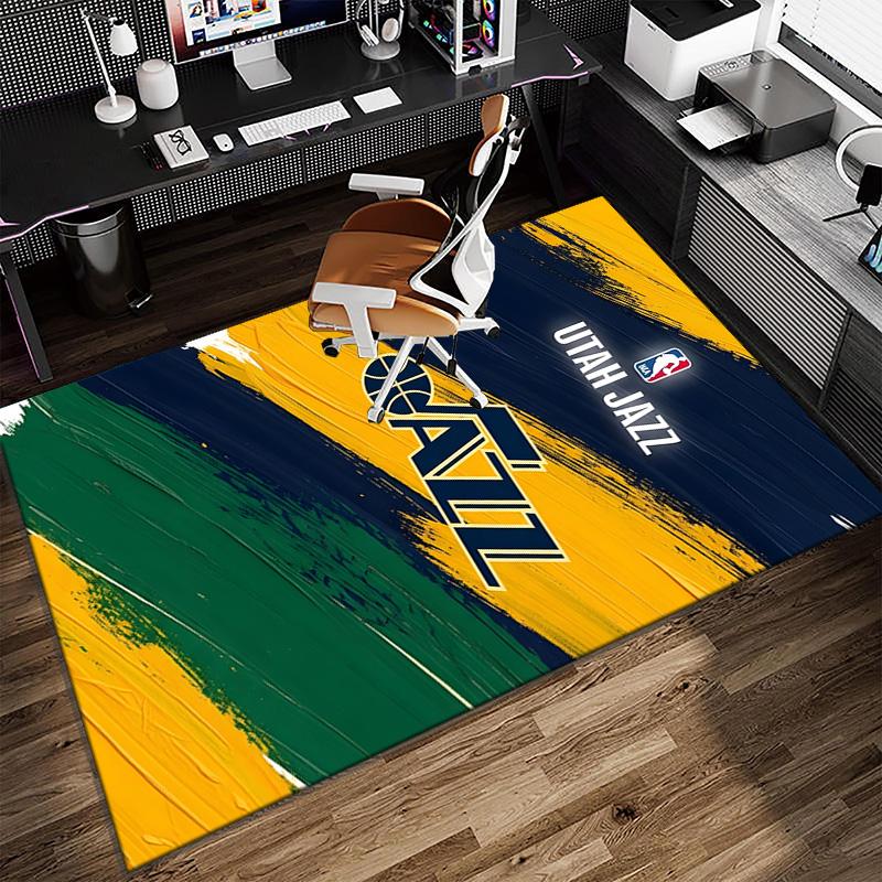 Jazz Basketball Team Carpet, Kitchen Rugs, Yoga Mat, Non-Slip Mats, Rug for Bathroom, Living Room bedroom, Camping Rugs Christmas Gift