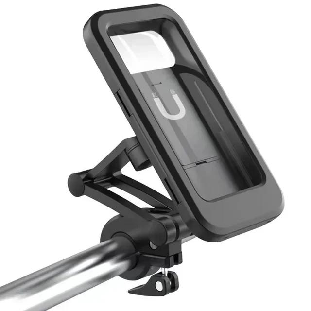 Vanntett Motorsykkel Sykkel Mobiltelefon Holder Universal Sykkel GPS 360° Swivel Justerbar Motorsykkel Mobiltelefon Holder