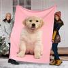 1PC Dog cute printed blanket, all season lightweight home office outdoor nap multifunctional blanket A10