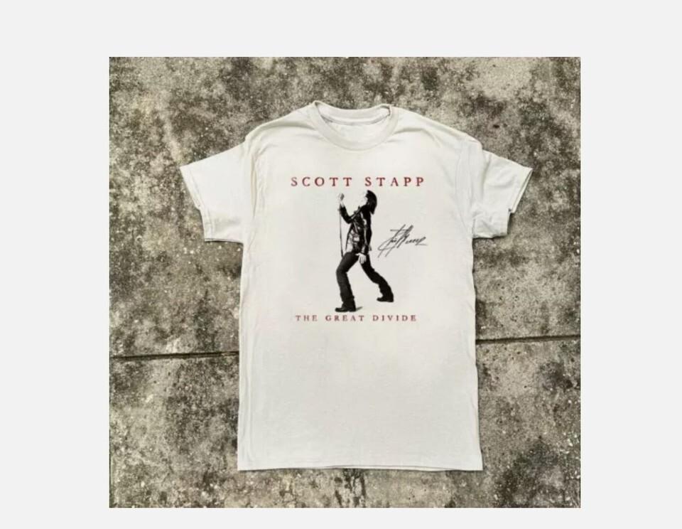 Scott Stapp The Great Divide Album Creed Band Unisex White T-shirt Unisex T-Shirt XXXL