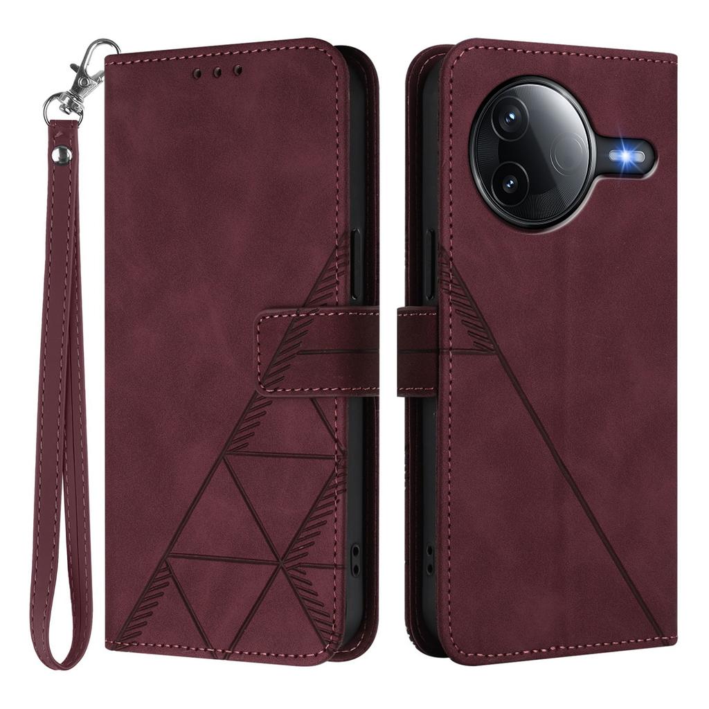 For Xiaomi Redmi K80 Pro 5G/Xiaomi Poco F7 Ultra 5G Leather Case with Hand Strap Wallet Stand Phone Cover