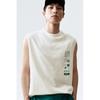 H M Loose Fit Print Sleeveless Top wHite Unknown