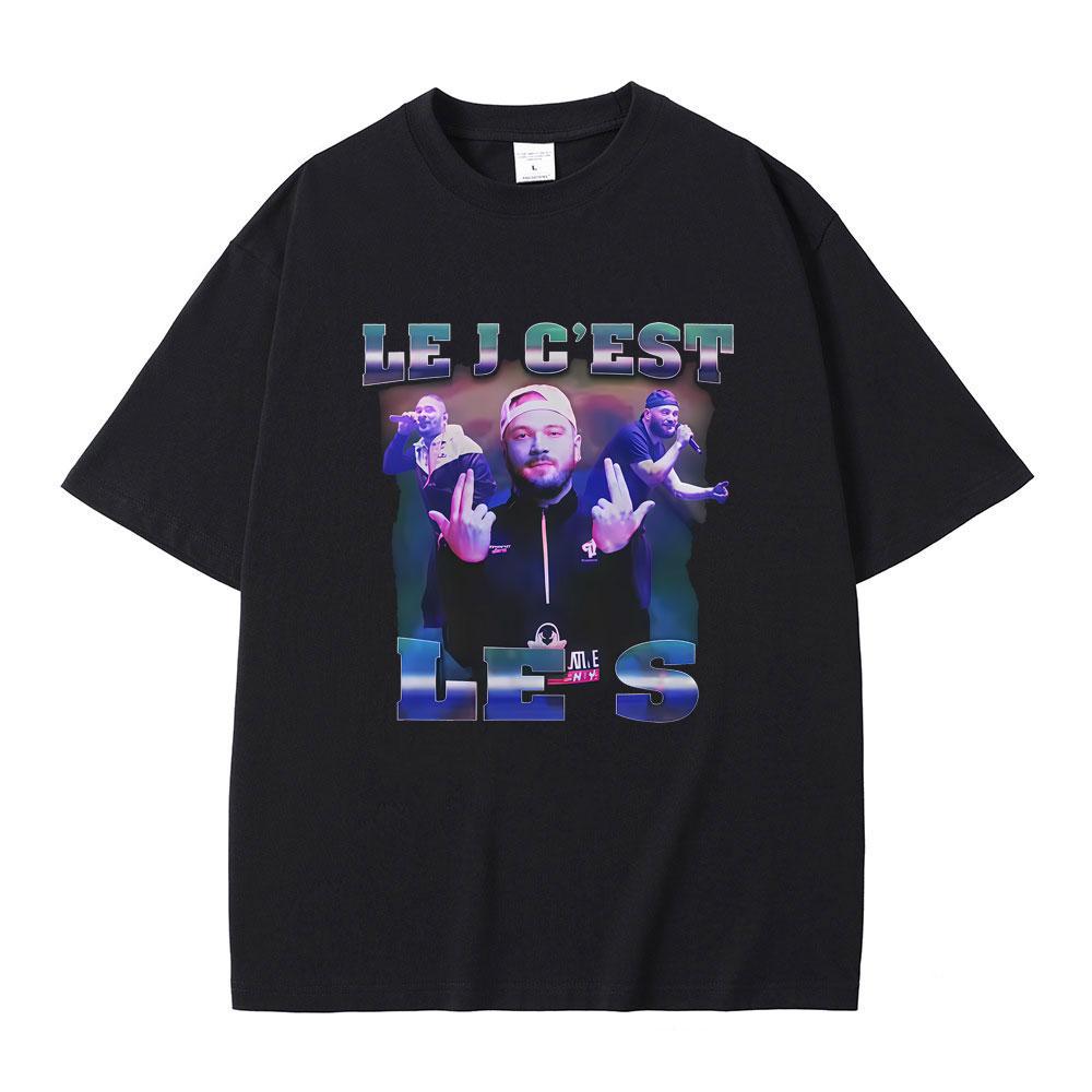French Rapper JUL Graphic Tshirt Men Women Hip Hop Fashion Tshirts Male Casual Oversized Short Sleeve T Shirts Tops Streetwear
