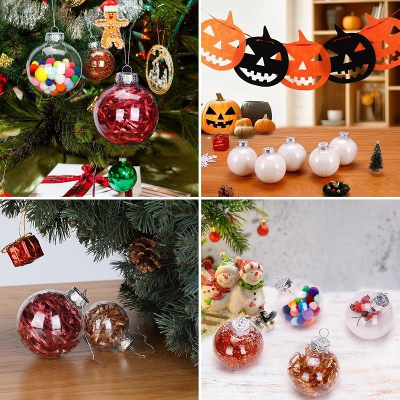 1Pcs Christmas Decoration Fill DIY Balls for Xmas Tree Hanging Light Bulb New Year Home Room Family Decor Navidad Wedding Decor