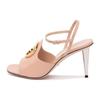 Gucci Blondie Leather One Strap Sandals 8.5cm Women's Pink 723396 C9D00 5909