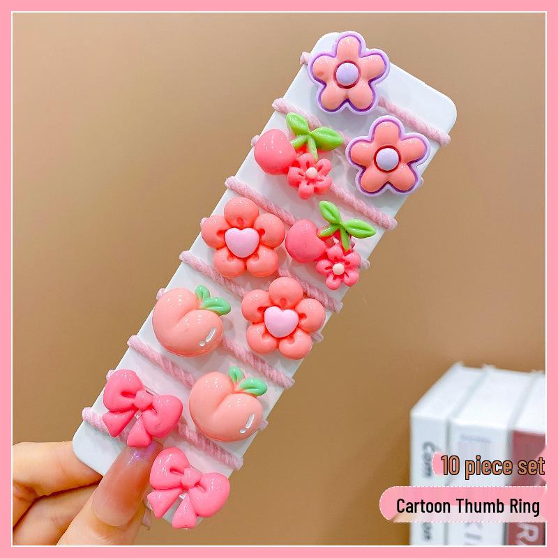 Non-Damaging High-Elastic Hair Ties: Gentle Rubber Bands for Kids' Hairstyles