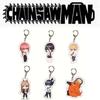 Chainsaw Man Acrylic Keychain Double Sided Printing Cartoon Character Bag Pendant