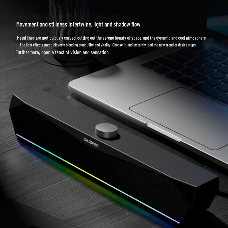 Colorful CF100 RGB Bluetooth 5.3 Gaming Computer Speakers