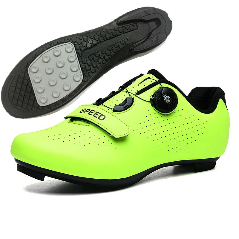 Men Cycling Shoes Outdoor Rubber Flat-Bottomed Lockless Bicycle Sports Women Road Racing Shoes Unisex MTB Cycling Shoes